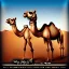 Placeholder: far away Camel walk in the desert , album cover