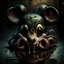 Placeholder: squid mickey mouse hybrid, photorealism, horror, evil, hungry, rotted, high resolution,