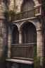 Placeholder: fantasy medieval balcony