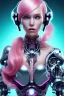 Placeholder: cyborg, pink hair,seven , perfekt, real, dream