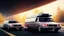 Placeholder: the funeral buss driving on the freeway, perfect composition, hyperrealistic, super detailed, 8k, high quality, trending on artstation, studio photo, highly detailed, wide borders