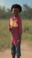 Placeholder: Black child enjoying popsicle