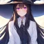 Placeholder: Clear focus,8k,Beatiful Lighting,Beatiful Blur,Beatiful Face,Beatiful Shading,Black long hair,silky hair, long silky bangs, Purple eyes, wearing a witch outfit, extreme close up