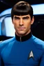 Placeholder: absolutereality_v181.safetensors [3d9d4d2b] - outer space, 30 year old man, Henry Cavill/Leonard Nimoy as Commander Spock, short, dark brown hair the bangs combed straight down over the forehead, blue eyes, thin, dark, extremely slanted eyebrows, thin face with a strong jawline, bright eyes, wearing a Star Trek Starfleed blue Science Officers Uniform, background is outer space, 8k ultra-hd, hyper realistic, photorealistic, realistic, focused, cinematic lighting,