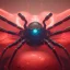 Placeholder: cyberpunk red robot spider, ultra realistic, intricate details, ultra highly detailed, shiny, smooth, studio quality, octane render, Surrealism, Triadic colour scheme,glow-stick, ambient lighting,nightclub lighting, polaroid, 100mm, --ar 1:1 --v4