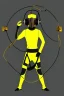 Placeholder: 3D-Escher tiling in the background. Bronze color, Yellow, Black Cyan photograph Cyber-punk, full-mask, AKG-style big headphones, golden rings & disc, fencing mask. Selfie archer. Asa Akira, lightly armored, electronic circuits. Thick tights, thick calves, bend fell, wide hip, flat belly. Ancient artifact attached. Perfect body. Daft Punk, Tron Movie. Matrix movie clothes, Silver leather area, tippet, latex. Wicked sneakers. 1990's, old telephone microphone. Surreal. Minimal fashion Future