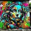 Placeholder: WOMAN Graffiti Art.