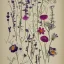 Placeholder: delicate arrangement of pressed flowers, beautiful composition, aesthetic layout, wildflowers, fine lineart, botanical illustration