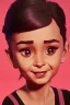 Placeholder: Portrait of a Baby audrey hepburn, soft pastel,black haor, blender 3d , textured, beautiful perfect happy baby face, soft factions, highly detailed By Disney