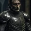 Placeholder: mads mikkelsen dresses in knight's armour, head fully in frame, high quality photo