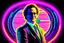 Placeholder: bob saget jovi as james bond the spysex coin golfer multi color neon sign, ultimate psychedelic beauty