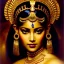 Placeholder: Drawing of beautiful face,busty 'cleopatra',throne,hieroglyphics,balanciaga fashion clothe painting by gaston bussiere, greg rutkowski, yoji shinkawa, yoshitaka amano, tsutomu nihei, donato giancola, tim hildebrandt, oil on canvas, cinematic composition, extreme detail,fit full head inside picture,16k