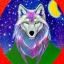 Placeholder: A magical sparkle wolf