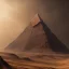 Placeholder: a huge old mountain with wide fields and a pyramid, scary, steam punk, realistic, made in octane, cinematic, ultra-realistic, extremely detailed octane rendering, 8K, VRAY Super Real ar 2:3, dof photorealistic futuristic 50mm lens hard lighting dark gray tintype photograph, realistic lighting, sepia color