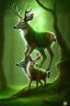 Placeholder: dream deer god druid deep forest green mystic