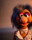 Placeholder: muppet head with real body waitress woman, real photo, concept art, retro style, smooth, unreal engine 5, god lights, ray tracing, RTX, lumen lighting, ultra detail, volumetric lighting, 3d.