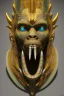 Placeholder: Aztec male African Egyptian alien, cracks in the voodoo head, wicked, eyes, crown, Elephant, 8k, finely detailed, photo realistic, tiger turquoise skull head gold dragon space alien snow skeleton gold hornytoad silver crown silver eyes