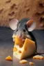 Placeholder: fee of a mouse eating cheese