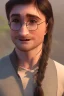 Placeholder: wonderful daniel radcliffe boy, wearing indian clothes, long black hair, 4k, many details, very realistic, render, fog particles,