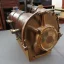 Placeholder: Old single cylinder engine rusty big size single brown