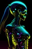 Placeholder: a woman with a skeleton on her back, perfect anime cyborg woman, female cyberpunk anime girl, anime cyberpunk, cyberpunk anime girl, anime cyberpunk art, glowing neon skin, cyberpunk anime art, anime cyborg, beutiful girl cyborg, female cyborg black silhouette, holy cyborg necromancer girl, beautiful alluring female cyborg, cyberpunk anime girl mech