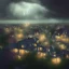 Placeholder: suburban homes, rooftop view, heavy dark storm encroaches, 8k resolution, high-quality, fine-detail, iridescent, intricate, digital art, detailed matte, volumetric lighting, illustration, brian froud, howard lyon, selina french, anna dittmann, annie stokes, lisa parker, greg rutowski