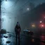 Placeholder: Sweet british man, cold ambient, rain, fog, latex, cables, purpurin, black, gold, rings piercing, brown, decorative color feathers, circuits, neon style, a lot of led lights, fog, rain, vibrant color, highly detailed, art stations, concept art, smooth, unreal engine 5, god rays, ray tracing, RTX, lumen lighting, ultra detail, volumetric lighting, 3d, finely drawn, high definition, high resolution.