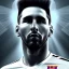 Placeholder: Portrait of messi, highly detailed, color patterns on wings, soft studio lighting, background 64k