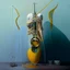 Placeholder: Abstract painting formed by a mix of human flesh-like surgical instruments and universe-like musical instruments,neuralink,minimalism,Painting By Adrian Ghenie, Rene Magritte, Salvador Dali, Lucian Freud