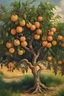 Placeholder: a painting of a peach tree