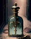 Placeholder: generate me an aesthetic photo of perfume for Perfume Bottles with Antique Keys