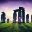 Placeholder: stonehenge and purple sky