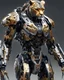 Placeholder: Realistic Leopard cyborg mecha, high detail, no shading, high detail, no shadows, clean line art, Clyde Caldwell style, 8K quality, masterpiece, photo style, sharp photography, highly detailed and realistic, full body length, centered image