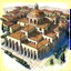 Placeholder: aerial view drawing of a byzantine cathedral in the style of art novel and torat