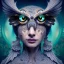 Placeholder: Insanely detailed photograph of an elaborate beautiful owl goddess intricate glowing skin eyes intricate face hair lashes fur dress hyperdetailed painting by Anna Dittmann Huang Guangjian and Dan Witz CGSociety ZBrush Central fantasy art album cover art 4K 64 megapixels 8K resolution HDR Greek shiny space colours jewelry celestial hair eyes light"