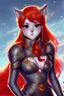 Placeholder: Teenaged Female Red haired kitsune paladin