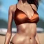 Placeholder: Woman beach bikini nipple