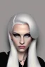 Placeholder: a woman white hair luxury stlye