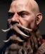 Placeholder: close-up portrait, Viking style, realistic, 8K, a Highly detailed face of a man, beard