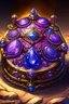 Placeholder: creates a purple breastplate of a Jewish high priest and 12 gems in it, each one shining, in the middle of a desert