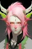 Placeholder: Pink hair Eladrin Male