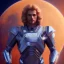 Placeholder: Full body ,Beautiful cosmic man, blue eyes, long blond hair, cosmic suit, galactic backdrop, soft lighting, hyper realistic, unreal engine 5, 16k