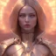 Placeholder: Beautyful woman,galactic , cosmic armor,hair long blond, blue eyes, happy cosmic, bright colors, blue, pink, realistic, photo real, clear sunny background, highly detailed, high contrast, 8k high definition, unreal engine 5, extremely sharp detail, light effect, sunny light background