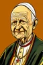 Placeholder: John Paul II in cartoon style