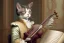 Placeholder: Mature cats dressed like _Wolfgang Amadeus Mozart_, paws, perfect iris, playing music, stre...istic, extremely accurate, delicate, extremely detailed, Graphic novel style, wide-angle, open aperture, superfine pencil