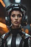 Placeholder: Ultra realistic photo of a sci-fi cyberpunk girl. High-tech futuristic woman from the future. The concept of virtual reality and cyberpunk. , futuristic style, HOF, captured with professional DSLR camera,64k, ultra detailed,