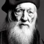 Placeholder: Portrait of a 90 year old warlock like Albus Dumbledore, Gandalf, Merlin, Sherlock Holmes and Mary Poppins