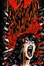 Placeholder: 90s Japanese horror illustration, cartoonist Anime art, a woman screaming beheaded, bloody, splatter, gore art, pixelated art, high definition, giallo style, dario argento,