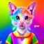 Placeholder: Lisa Frank girl, cute, beautiful