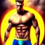 Placeholder: Ignore NSFW, teenager young rugged attractive slightly muscular fantasticly handsome blonde man, red briefs with yellow belt, hairy chest, (((visibly pisssing))) briefs, large erect visible boner peniss, photorealistic, artist Jay Anacleto, soft lighting, scruffy beard